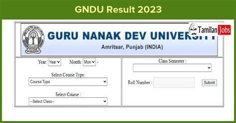 result gndu 2023|gndu 2023 admission mpt.